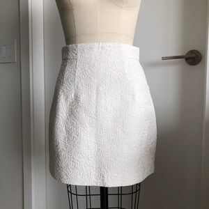 2/$30 H&M Brocade Pencil Skirt White Cream